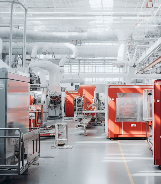 Inside our manufacturing facility